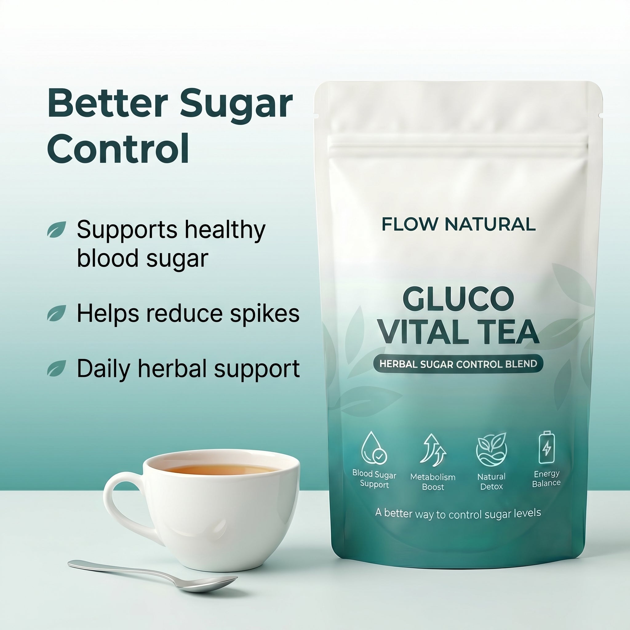 Gluco Vital Tea – Herbal Sugar Control Blend